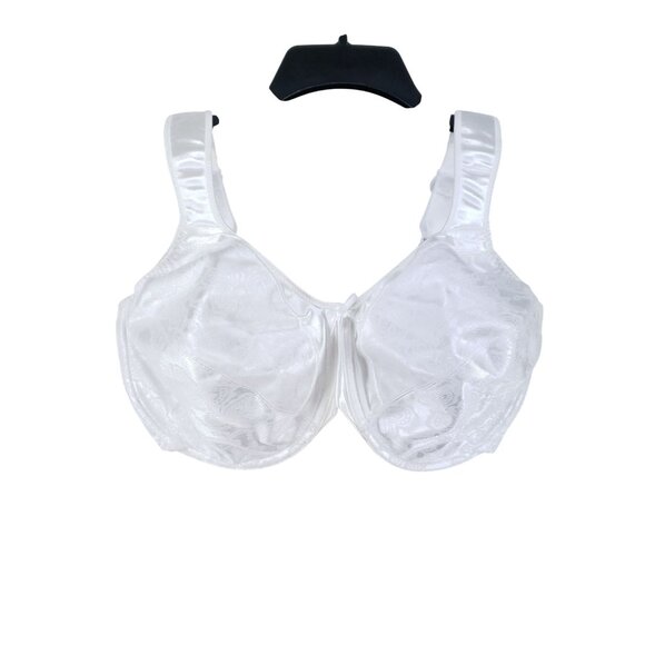 Bali Satin Tracings Bra 36G White Full Figure Minimizer Underwire - Picture 1 of 6